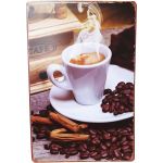 S-126 20 X 30 CM VINTAGE SIGN “COFFEE” METAL FRAME