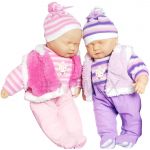 AP22577 BABBY CUDDLES 18'' INCHES NEW BORN SLEEPING BABY TWIN DOLLS