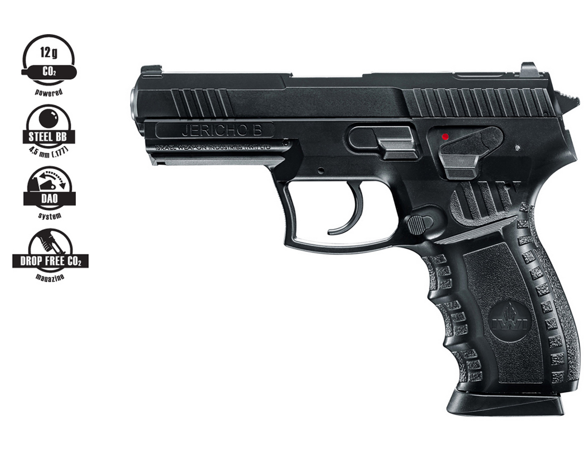 IWI Jericho B CO₂ BB Air Pistol – Steel BBs - Trimex Wholesale UK