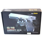 G16 Galaxy Airsoft Metal Spring Pistol - Two Tone - Image 4