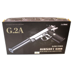 G2A Galaxy Airsoft Metal Spring Pistol - Two Tone - Image 3