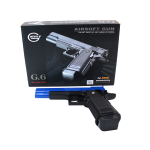 G6 Galaxy Airsoft Metal Spring Pistol - Two Tone - Image 3