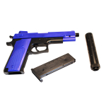 M24  Double Eagle Airsoft Spring Pistol With Supressor - Two Tone - Image 3