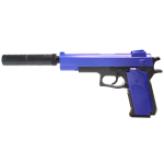 M24  Double Eagle Airsoft Spring Pistol With Supressor - Two Tone - Image 1