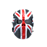 Painted Skull Airsoft Team Mask British - Image 1