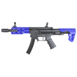 King Arms PDW 9mm SBR M-LOK Airsoft AEG Rifle-BLUE - Image 1