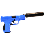 HA124 HFC Airsoft Spring Pistol With Supressor - Two Tone - Image 4