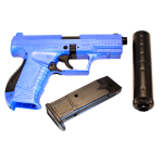HA124 HFC Airsoft Spring Pistol With Supressor - Two Tone - Image 2