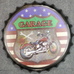 P-135 35x35 Bottle top Vintage Sign - Image 1