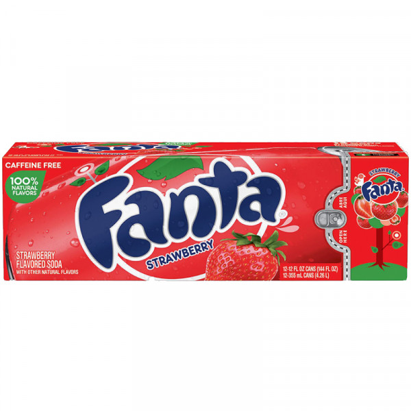 Fanta Strawberry Pack of 12 - Trimex Wholesale UK