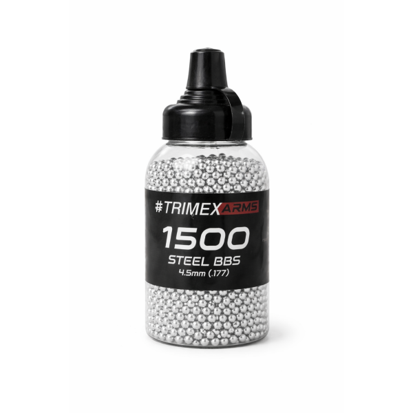 4.5mm 1500 steel bb bottles standing upright