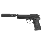 GB0702XSP SR92 X2 Gas Airsoft Pistol with Silencer - Image 1