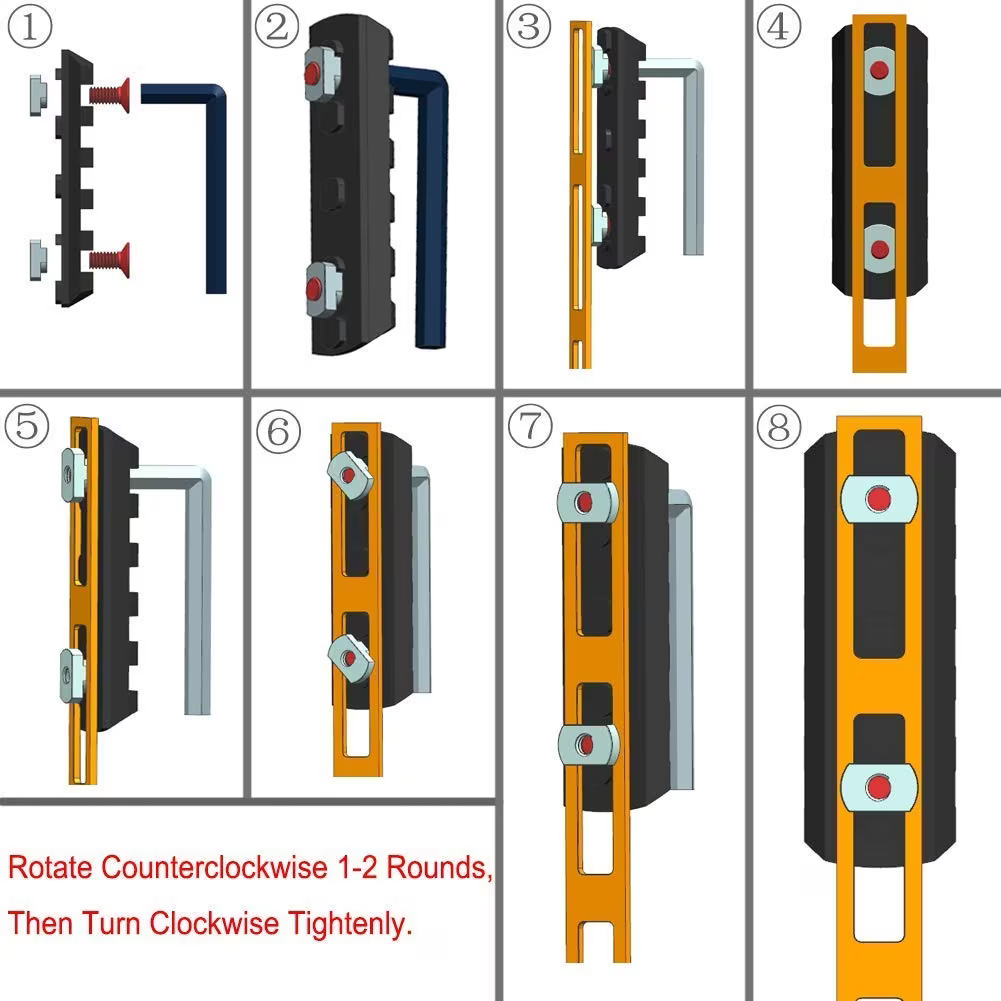 M Lock Railing M-Lock Gun Rail Set 5 - Trimex Wholesale UK