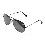 Bulldog Aviator Sunglasses Black Grey - Image 1