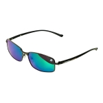 Bulldog Geomatric Sunglasses Black Blue - Image 1