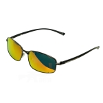 Bulldog Geomatric Sunglasses Black Red - Image 1