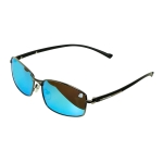 Bulldog Geomatric Sunglasses Black Green - Image 1