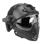 Tactical Piloteer Helmet and Mask for Airsoft Black - Image 5