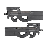 KING ARMS M3 Tactical AEG Airsoft Gun Black - Image 1