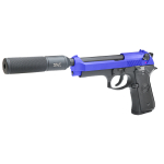 SR92 Gas Airsoft Pistol with Silencer - Image 1