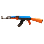 SRC PRO AK47 AIRSOFT GUN BLUE AND BLACK - Image 1