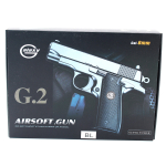 G2 Galaxy Airsoft Metal Spring Pistol - Two Tone - Image 2
