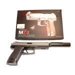 M23  Double Eagle Airsoft Spring Pistol With Supressor - Image 2