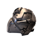 Airsoft Tactical Helmet with NVG Shroud and Transfer Base Black - Image 2
