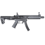 KING ARMS PDW 9MM SBR LONG AIRSOFT AEG RIFLE BLACK - Image 2