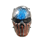 Painted Skull Airsoft Team Mask American - Image 1