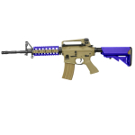 Bulldog M4PG RIS Airsoft Gun Blue and Tan - Image 1