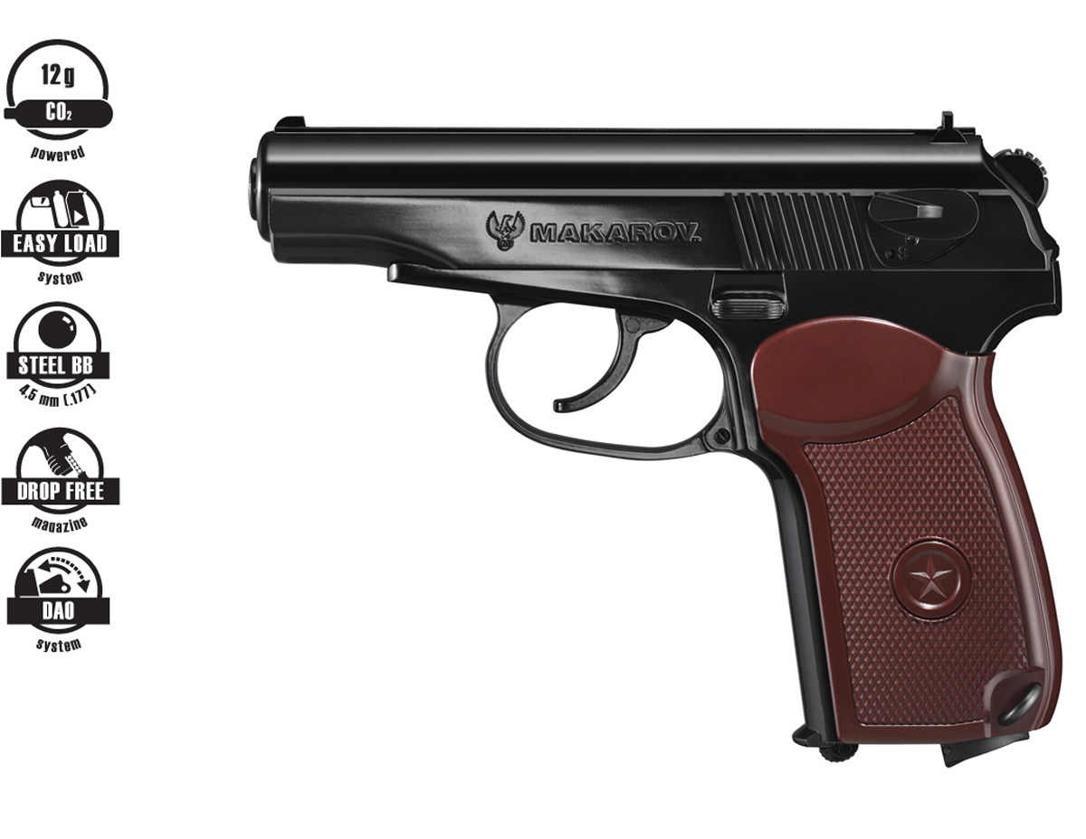 Umarex Legends Makarov CO₂ Air Pistol – 4.5mm BB - Trimex Wholesale UK