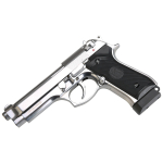 KL M92 Co2 Polished Chrome Blowback Air Pistol with hard case - Image 4