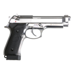 KL M92 Co2 Polished Chrome Blowback Air Pistol with hard case - Image 6