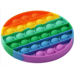CIRCLE RAINBOW BUBBLE POPPING SENSORY DE-STRESS TOY - Image 1