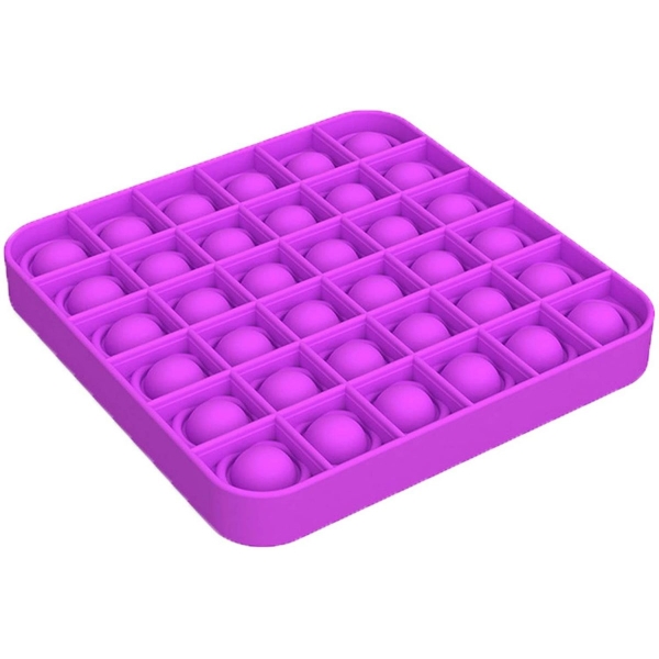 SQUARE BUBBLE POPPING SENSORY DE-STRESS TOY purple