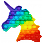Unicorn Rainbow BUBBLE POPPING DE-STRESS TOY - Image 1