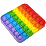 Square Rainbow BUBBLE POPPING DE-STRESS TOY - Image 1