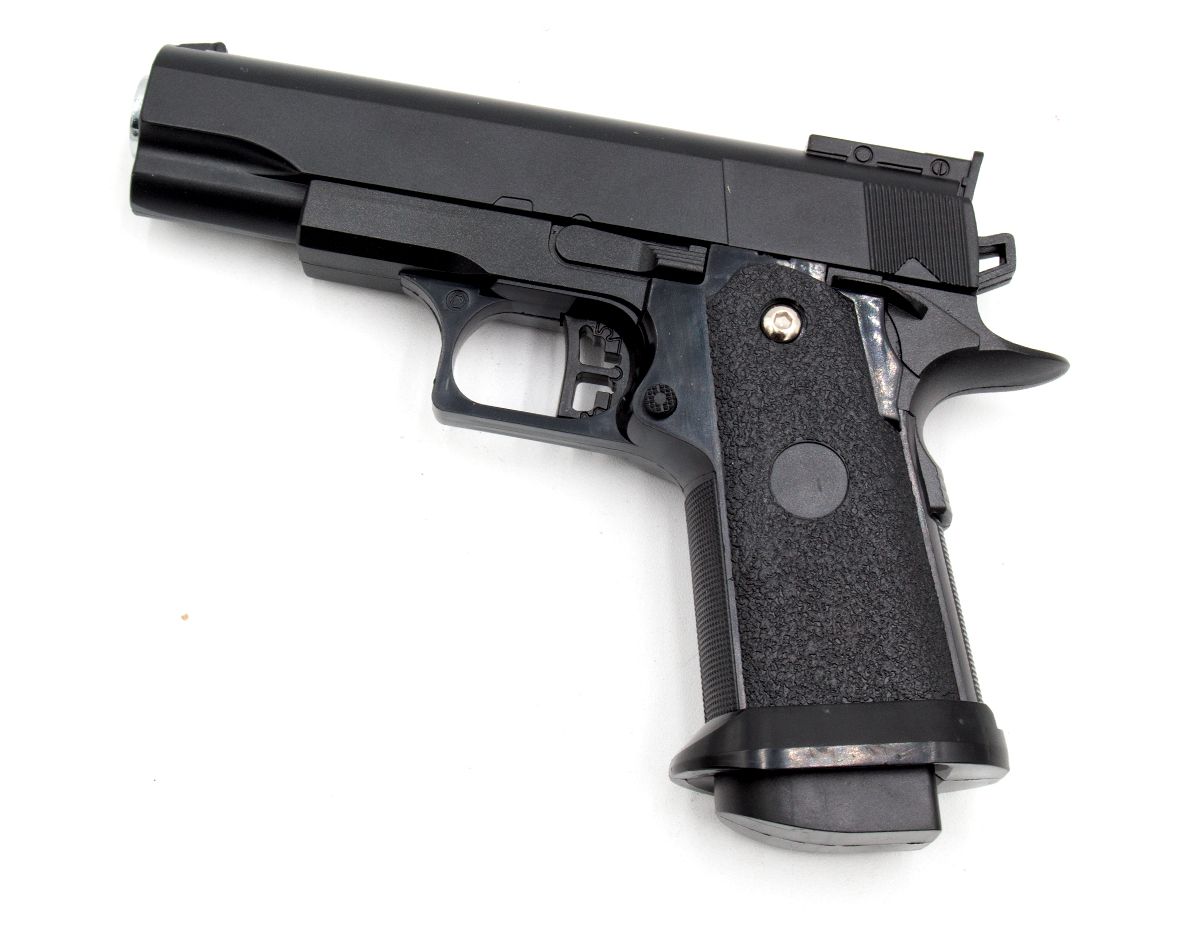 Galaxy G10 Airsoft Metal Spring Pistol - Black - Trimex Wholesale UK
