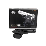 Galaxy G10 Airsoft Metal Spring Pistol - Black - Image 2