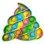 Poop Multicolour BUBBLE POPPING SENSORY DE-STRESS TOY STRIPE - Image 1