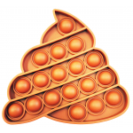 Poop Brown BUBBLE POPPING SENSORY DE-STRESS TOY - Image 1