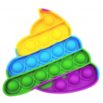 Poop Rainbow BUBBLE POPPING SENSORY DE-STRESS TOY - Image 1