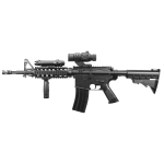 Well D92H AEG Airsoft BB Gun Set Black - Image 1