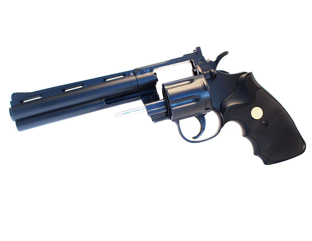 Galaxy G36 Airsoft Spring Revolver - Black - Trimex Wholesale UK