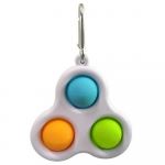 TRI BUBBLE POPPING KEYRING FIDGET SENSORY TOY - Image 1
