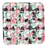 SQUARE FLOWER PRINT BUBBLE POPPING SENSORY DE-STRESS TOY - Image 1