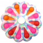 BIG ROUND FLOWER PRINTED POPPING SIMPLE DIMPLE FIDGET SPINNER - Image 2