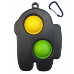 BUBBLE POPPING KEYRING FIDGET SENSORY TOY ASTRONAUGHT - Image 3