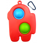 BUBBLE POPPING KEYRING FIDGET SENSORY TOY ASTRONAUGHT - Image 1
